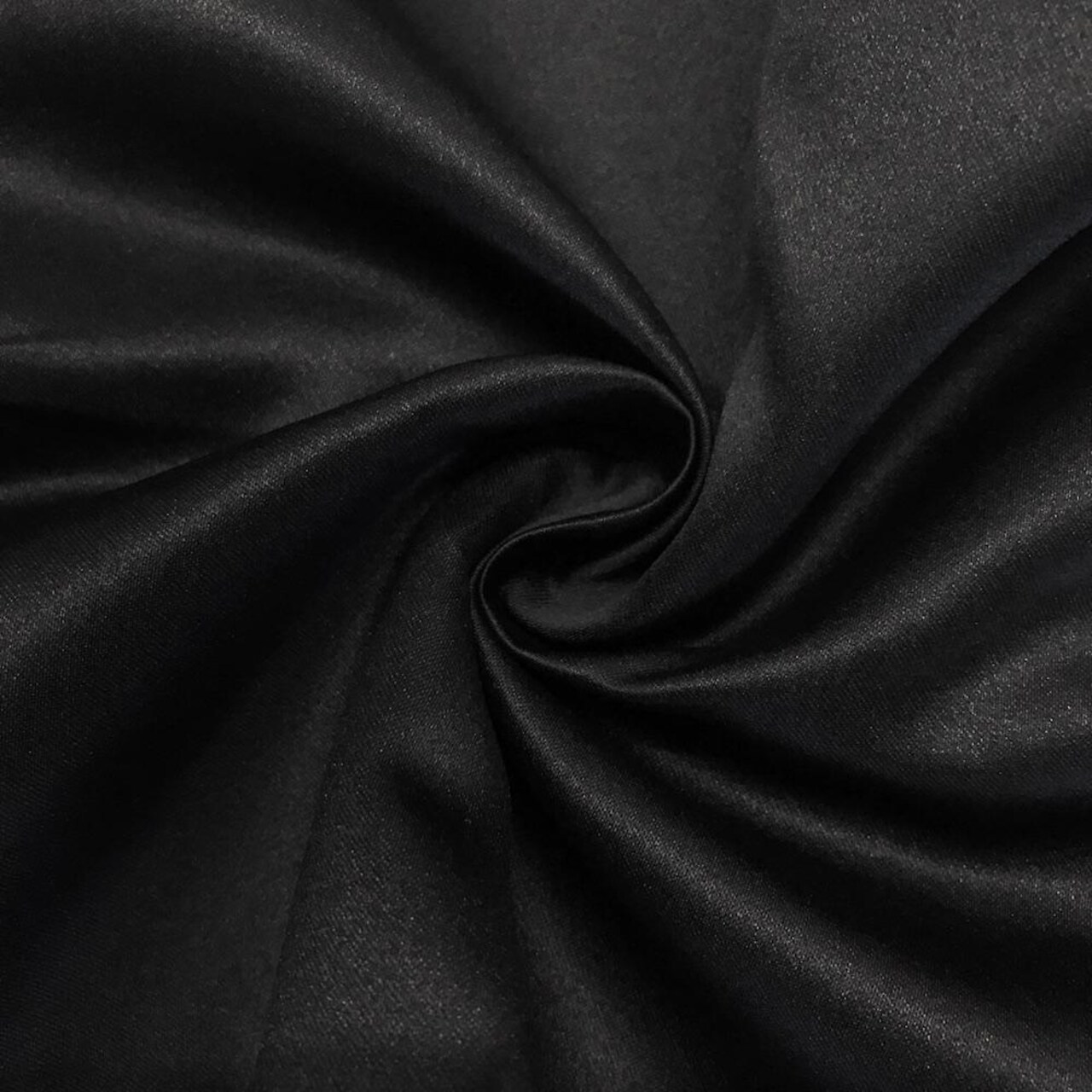 1 Yard Black Matte Satin Duchess Satin Fabric 58/60″ Wide 100 Percent Polyester